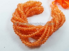Mandarin Garnet Smooth Roundelle Beads